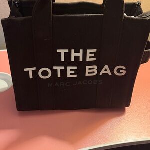 Marc Jacobs Black Canvas Tote Bag